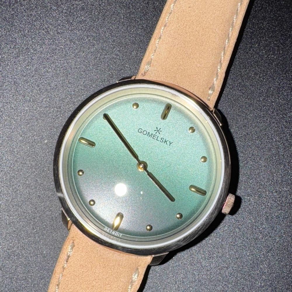 Gomelsky Teal and Tan Leather Watch by Shinola - Picture 3 of 16